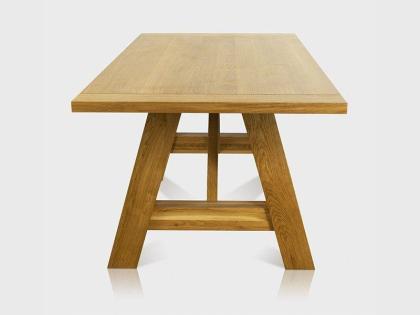 TEO EICHENTISCH ESSTISCH LACKIERT MASSIVHOLZ HOLZ 145-175x90x78cm