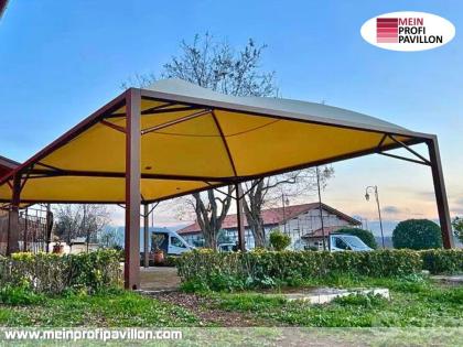 Pavillon 4x4 Überdachung Pagodenzelt Festzelt Pvc Terrassendach Pergola Terrasse