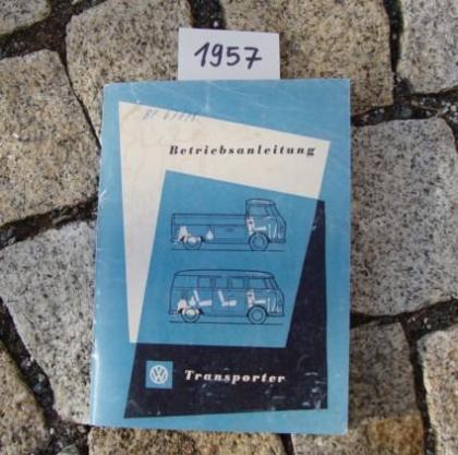 Betriebsanleitung VW Transporter / Bus T1 1961