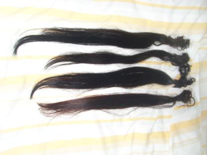 Haarverlängerung!!!Verkaufe Echthaar,entw. 60 (russ.) cm o. 50 cm (ind.Tempelhaa