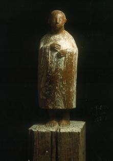 Pilgerfigur aus Holz