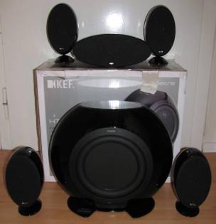 KEF KHT 3005 5.1 Surround System Schwarz 