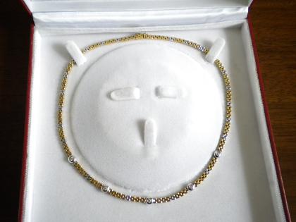 LUXUS PUR ! Elegantes Brilliant-Collier 750er Gold/5 Brillianten 0,50 ct