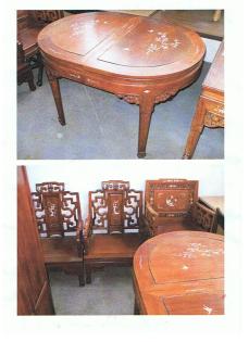 Möbel im Colonial-Stil aus Mittel-Java/Indonesien.