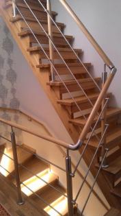 FREITRAGENDE TREPPEN SELBSTMONTAGE TYP U, L AUS MASSIVHOLZ EICHE BUCHE ESCHE