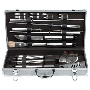 Grillwerkzeug-Set  Profi  18-tlg mit Metallkoffer