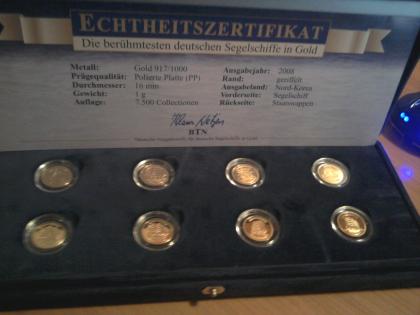 Deutschlands berühmteste Segelschiffe in GOLD      