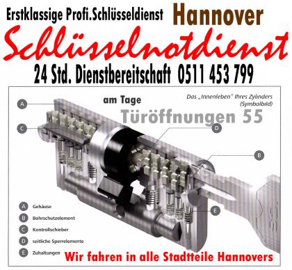 Profi Schlüsselnotdienst in Hannover und Umgebung
