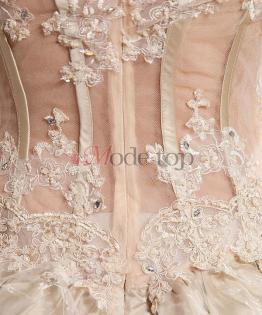 Tiefe Taile Kapelle Schleppe Brautkleid  - Mode-top