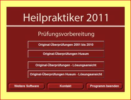 Heilpraktiker Prüfungsfragen - MC Prüfungstraining - Software