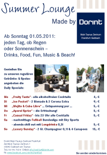 Summer Lounge made by Dorint