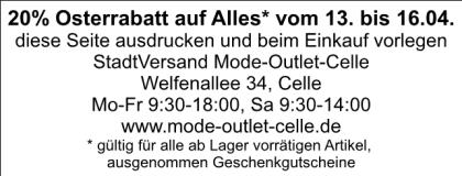 20 Prozent Osterrabatt auf Alles