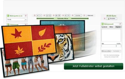 Fußmatten online selbst gestalten und kauf