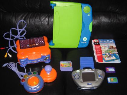 3 Top Lernkonsolen V. Smile, Leapster und LeapPad mit Spielen