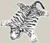 Tigerfell in braun oder in weiss