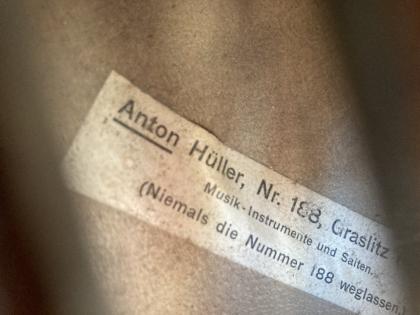 Viola / Bratsche von Anton Hüller aus Böhmen