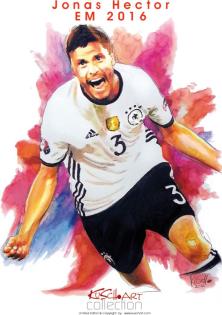 Original Aquarell-Gemälde zur EM2021 