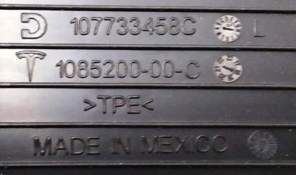 Türtaschenmatte hinten links PREMIUM Tesla Modell 3 1085200-00-C