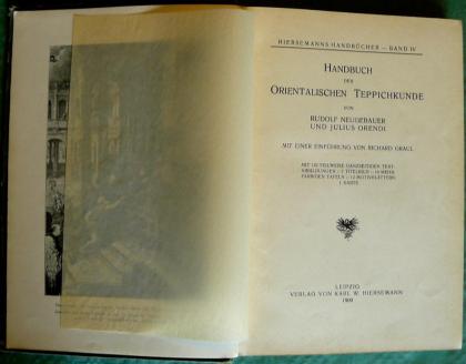 Handbuch der orient. Teppichkunde v. 1909 (BU001)