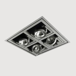 Kreon - Kwadro - Ceiling Light - 4x75W GY6.35 - 230V