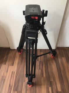 Sachtler Video 25 Schwenkkopf mit Carbon Kamera-Stativ