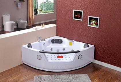 Badewanne 152x152x58Wanne Whirlpool Jacuzzi Massage Spa Eckwanne Radio Acryl Was
