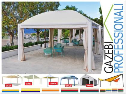 Pavillon Dubai Stahl personalisierte Farben professionell Zelt neu 7x7