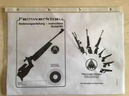 Luftgewehr Feinwerkbau Modell 601