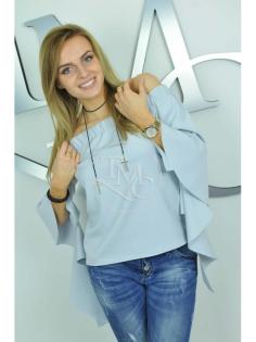 Bluse Damenbluse Damentop Blouse Damenhemnd Top 3/ 4 Ärmel Tunika