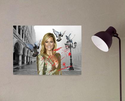 Helene Fischer Souvenir aus Venedig. Geschenkidee. Zimmerdeko. Blickfang. Unika