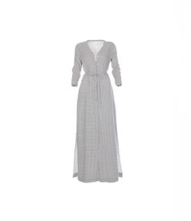 Maxikleid von Madeleine - NeuW - Gr. M - schwarz-weiß Viskose - Damenkleidung