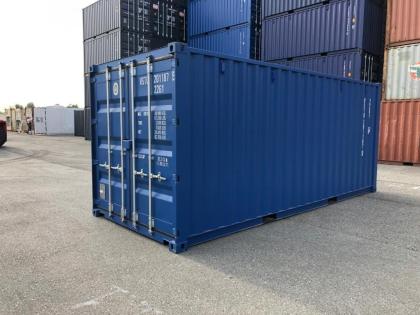 Seecontainer 20 fuß blau/ Materialcontainer