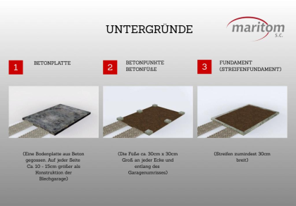 Blechgarage nach Maß Metallcontainer Lagerraum 2, 95x5