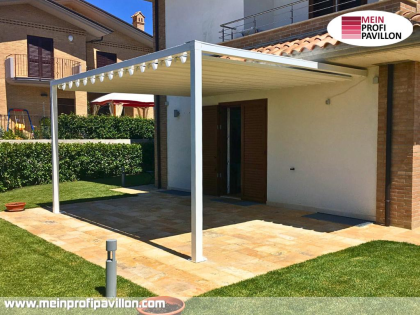 Pergola 5x5 Überdachung Pavillon Terrassenüberdachung Zelt Terrasse Sonnenschutz