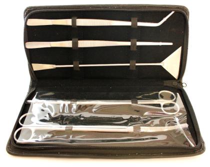 Wellenschere Wave Cutter gebogen 20cm - Aquariumschere aus Edelstahl fürs Aquasc