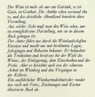 Das kleine Buch vom Wein