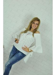 Bluse Damenbluse Damentop Blouse Damenhemnd Top 3/ 4 Ärmel Tunika