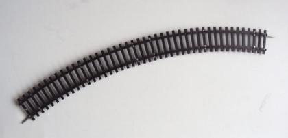 10 Schienen (Gleise) lang, gebogen - Spur TT, Hohlprofil, gebraucht