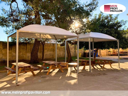 Pavillon 5x5 Überdachung Sonnenschutz Festzelt Terrassenüberdachung Pvc