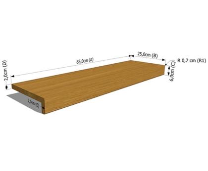 TREPPEN HOLZTREPPENSTUFEN 13 EICHENSTUFEN HOLZBELEG EICHE ESCHE BUCHE 85x25cm