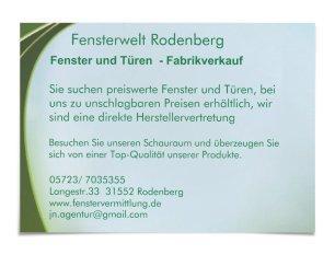 Sicherheitshaustür zum Sparpreis in der Fensterwelt Rodenberg