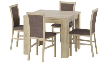 Ausziehtisch Saturn 90-180x77x90 cm quadratischer Tisch Esszimmertisch Küchentis