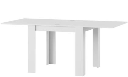 MPS Tisch Saturn 90-180x77x90 cm Weiß Matt Küchentisch Esszimmertisch Esstisch W