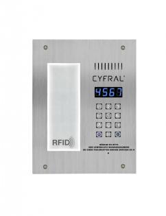 Zweidraht-Sprechanlage Gegensprechanlage Türsprechanlage 4 Familien Stahl RFID