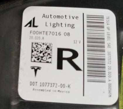 Hauptscheinwerfer rechts UP LEVEL (USA) Tesla Model 3 Model Y 1077372-00-K