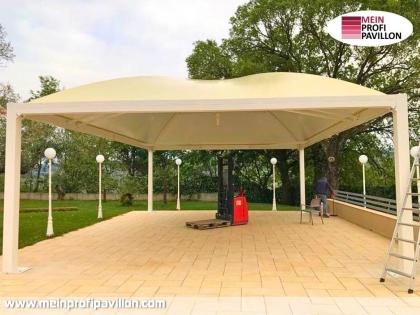 Pavillon 10x10 Überdachung Pagodenzelt Festzelt Pvc Terrassendach Pergola Terras