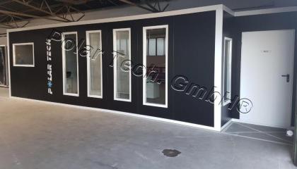Bürocontainer Bsp: 9, 50m x 4, 00m x 2, 50m