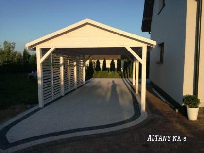 GARAGENVORDACH 3, 5x6m HOLZÜBERDACHUNG FÜR AUTO GARAGENVORDACH HOLZGARAGE GARAGE