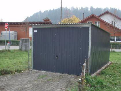 Garage Blechgarage Metallgarage Schuppen Fertiggarage Lager - 3 x 6 m mit Sattel