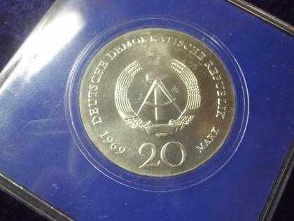 DDR 20 Mark Silber 1969 Stgl. Johann Wolfgang von Goethe